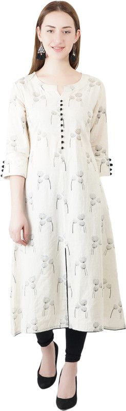 Women Kurta  (White)