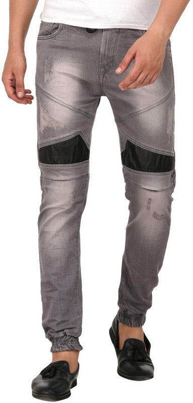 Men Skinny Low Rise Purple Jeans