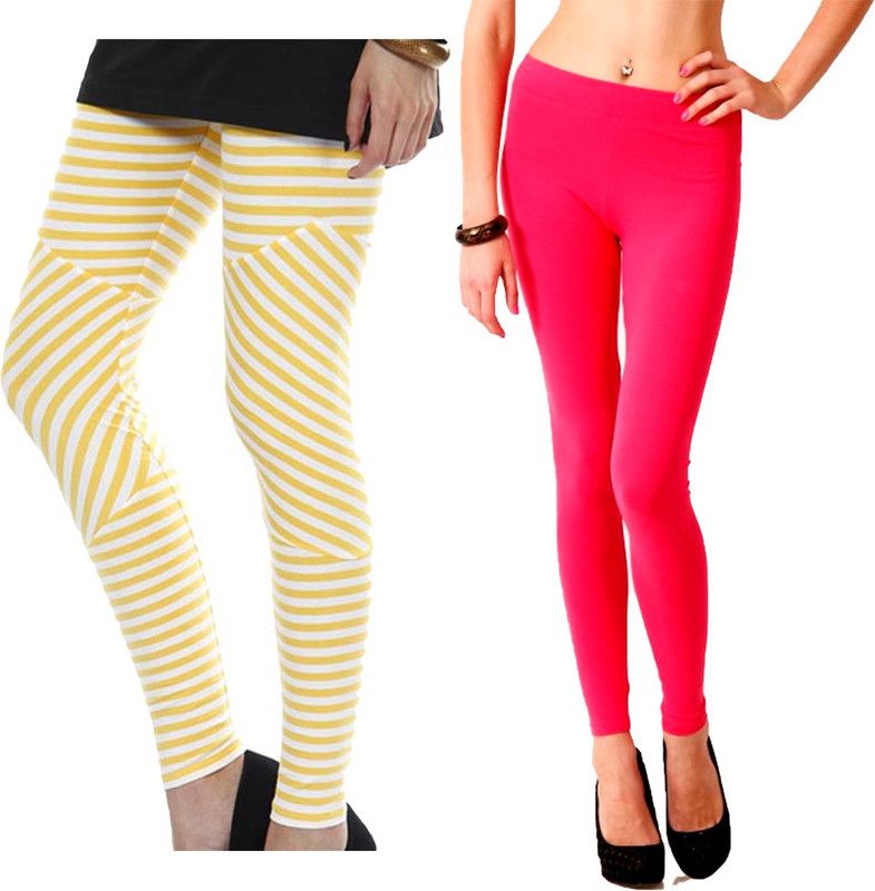 femmora Churidar Western Wear Legging  (Multicolor, Solid)