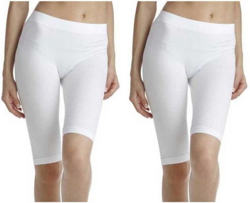Solid Women Black, Beige Cycling Shorts