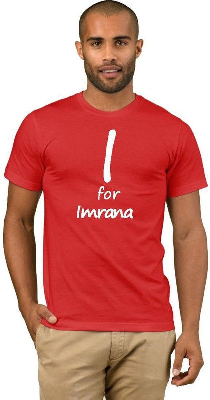 Imrana College Stylish 29 Men Printed Round Neck Cotton Blend Red T-Shirt