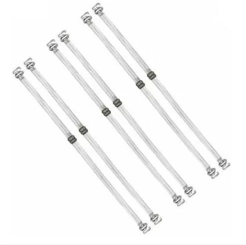 kia Sequin Bra Straps  (TRANSPARENT, Pack of 6)