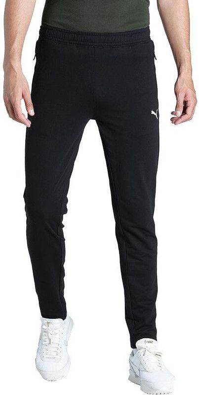 Zippered Sweatpants BT Men Printed Black Track Pants