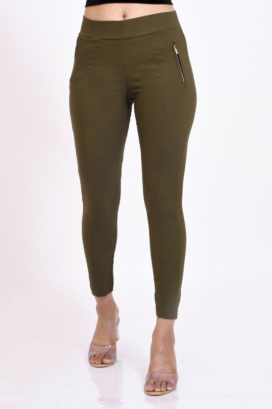 Choudhary Collection Green Jegging  (Solid)