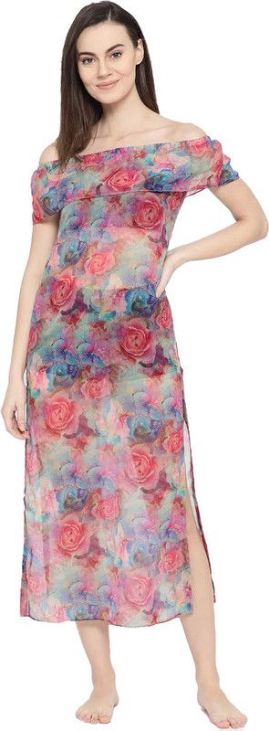 FAIBW-170 Printed Women Swim-dress Multicolor Swimsuit