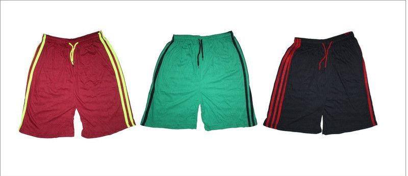 Short For Boys & Girls Casual Self Design Cotton Blend  (Multicolor, Pack of 3)