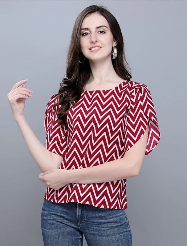 Maroon, White Top