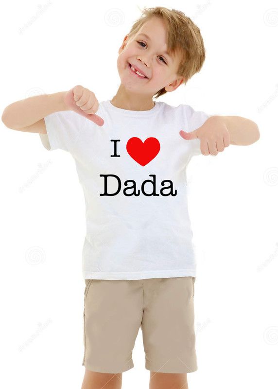 Baby Boys Printed Polyester T Shirt  (White, Pack of 1)