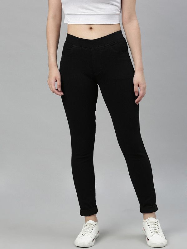 ADBUCKS Black Jegging  (Solid)