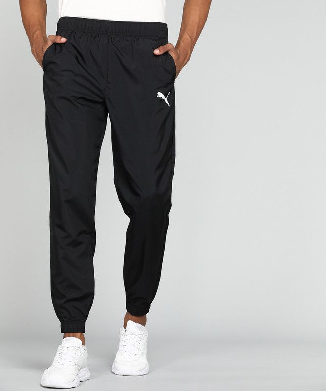 Woven Pants CH Men Solid Black Track Pants