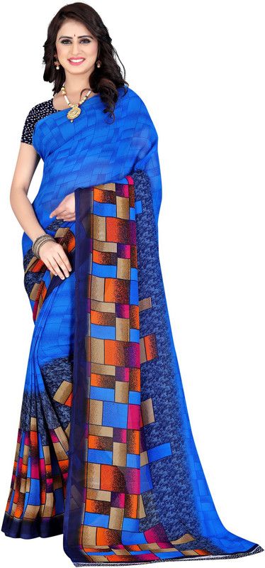 Paisley Daily Wear Georgette Saree  (Multicolor)