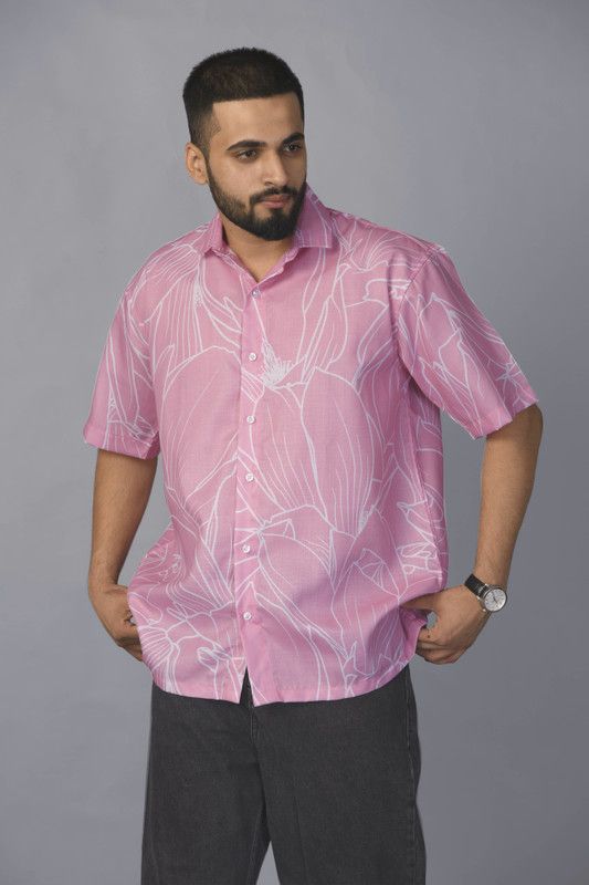 Men Boxy Fit Floral Print Casual Shirt