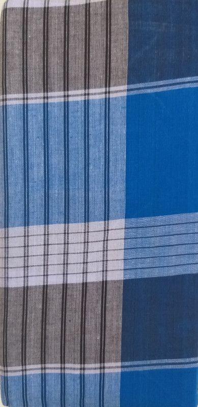 RAAJ SHREE MAAN Woven, Checkered Multicolor, Blue, Brown Lungi