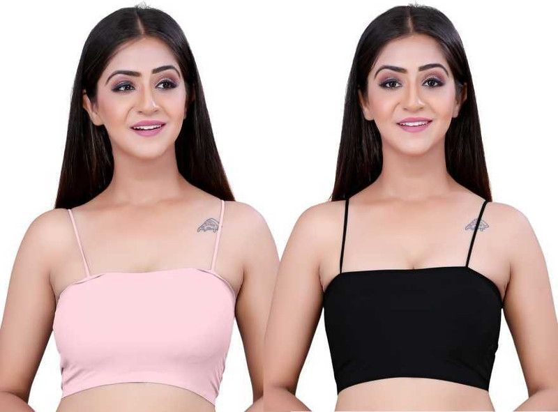 Pack of 2 Women Push-up Lightly Padded Bra  (Pink, Black)