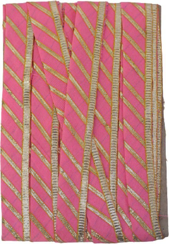 Yashoda Lining Store YSD-986 Lace Saree Falls  (Pink)