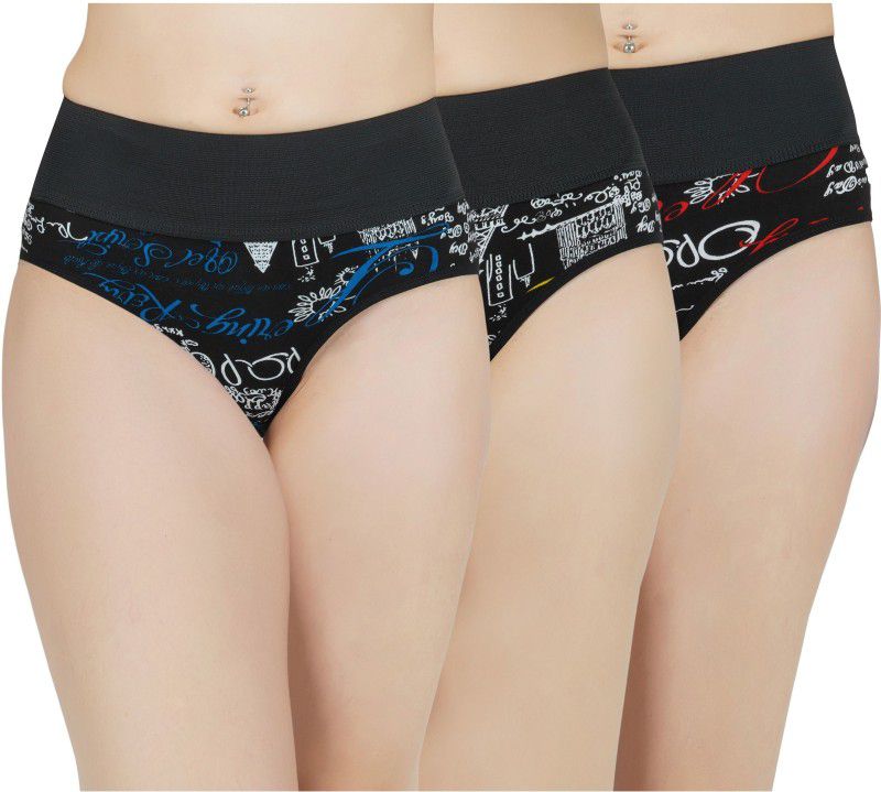 Pack of 3 Women Hipster Multicolor Panty