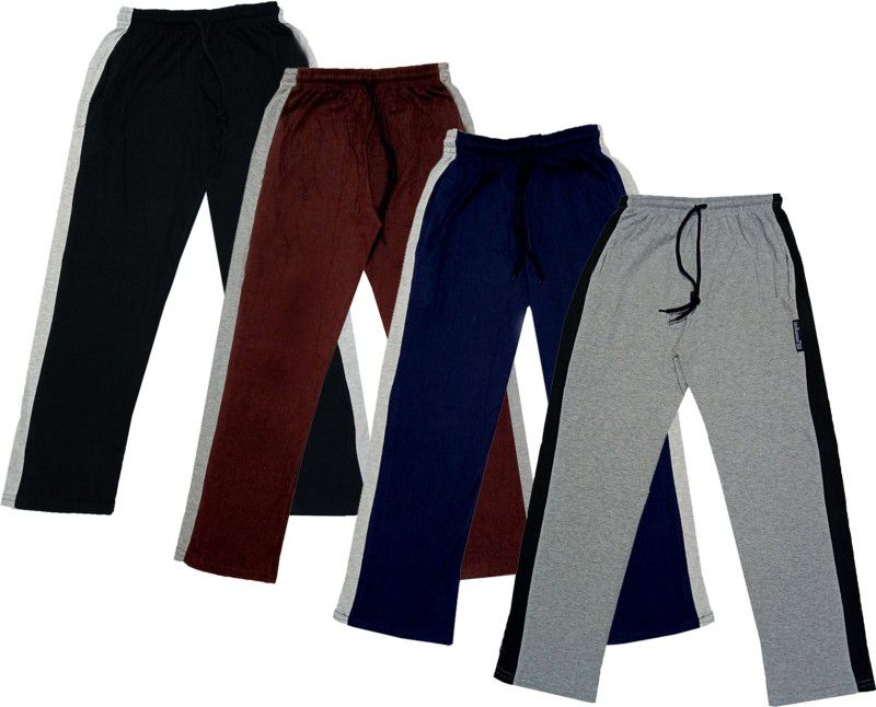 Track Pant For Boys  (Multicolor, Pack of 4)