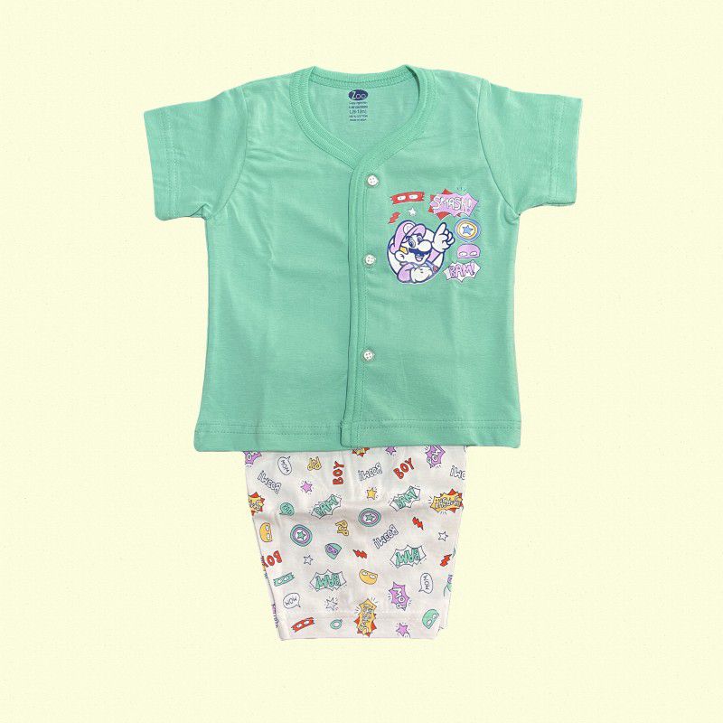 zoo Baby Boys Casual Shirt Shorts  (Multicolor)