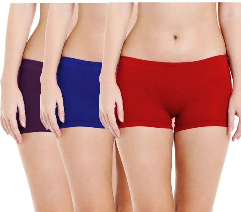 Pack of 3 Women Boy Short Multicolor Panty