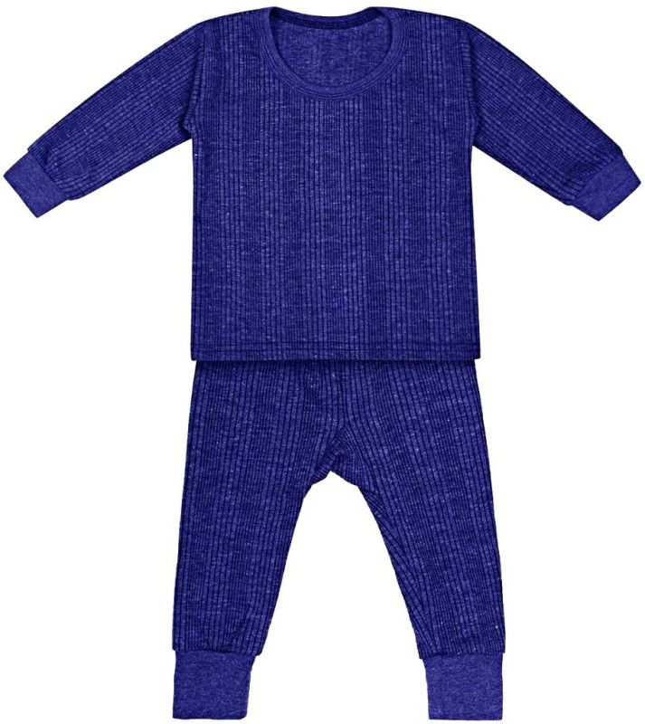 Top - Pyjama Set Thermal For Baby Boys & Baby Girls  (Blue, Pack of 1)