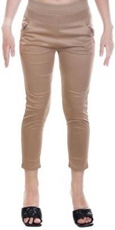 NEWONIX Brown Jegging  (Solid)