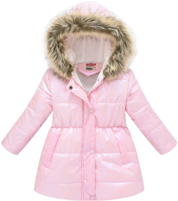 Polyester Solid Coat For Girls