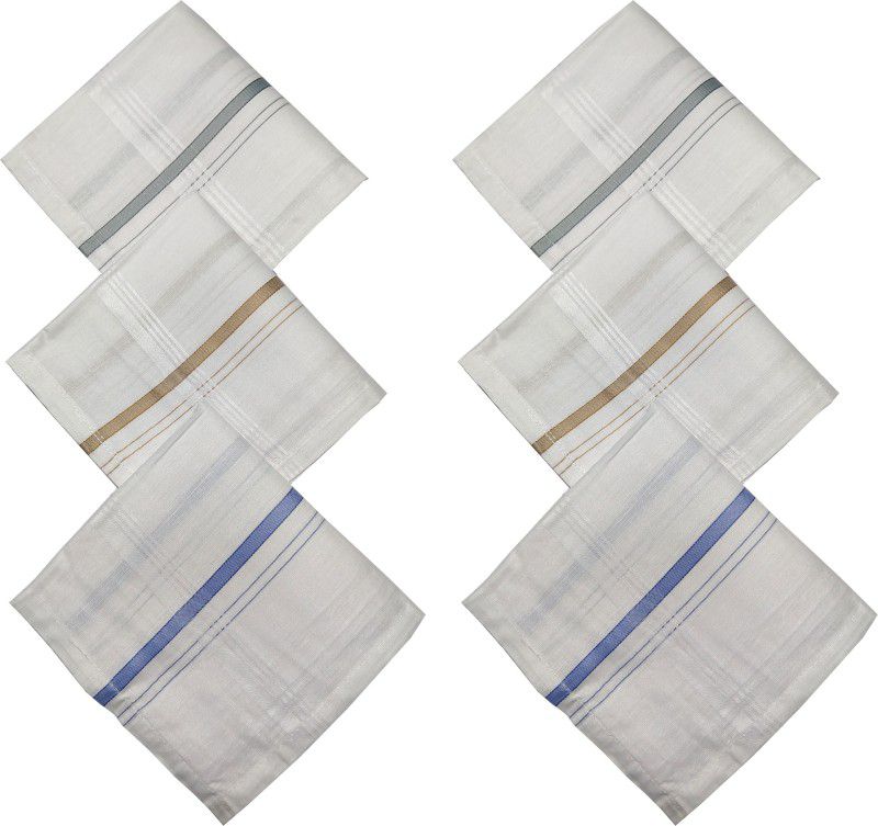 HRV MOD2PACK6 ["White"] Handkerchief  (Pack of 6)