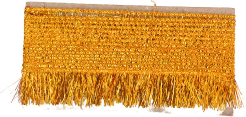 Yashoda Lining Store LS06 Silk Blend Saree Falls  (Gold)