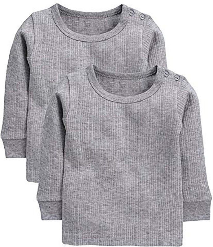 Top Thermal For Boys & Girls  (Grey, Pack of 2)