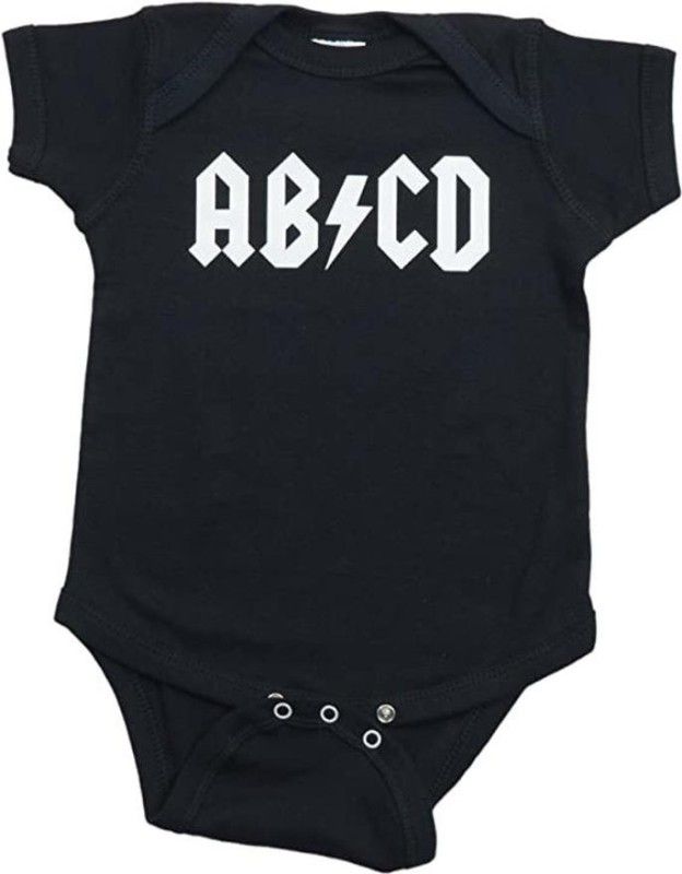Romper For Baby Boys & Baby Girls Casual Printed Cotton Jersey  (Black, Pack of 61)