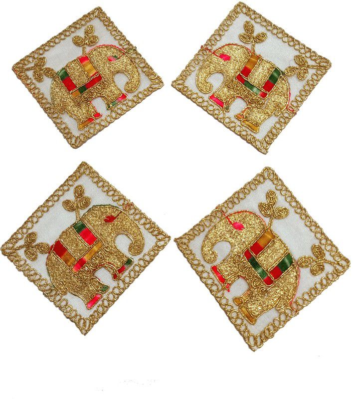 Balar Applique Patch  (4, Gold, Multicolor)