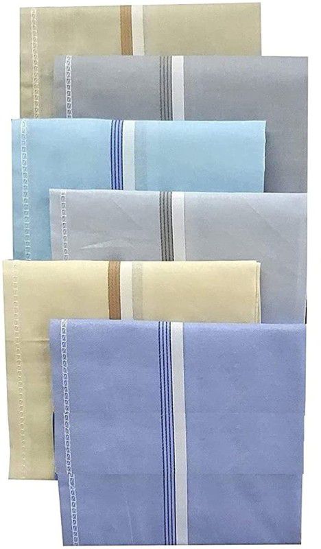 Inara HC-2020/6 ["Multicolor"] Handkerchief  (Pack of 6)