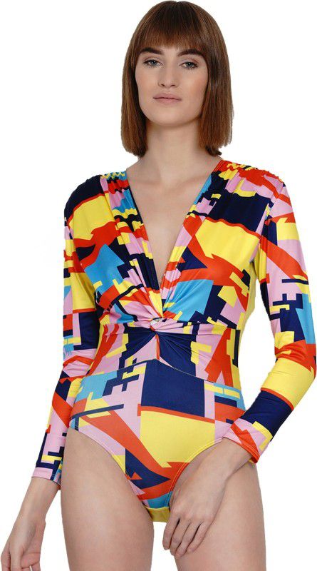 FAISW-90A Printed Women Swim-dress Multicolor Swimsuit
