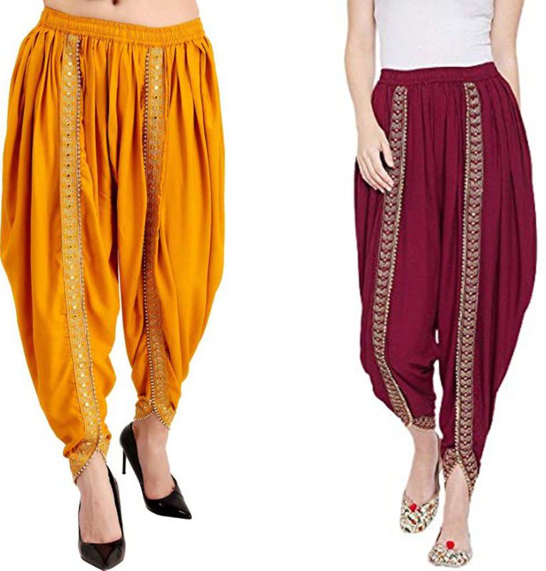 Embroidered Rayon Women Harem Pants