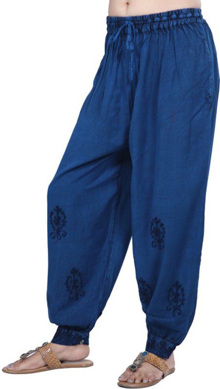 Embroidered Viscose Women Harem Pants