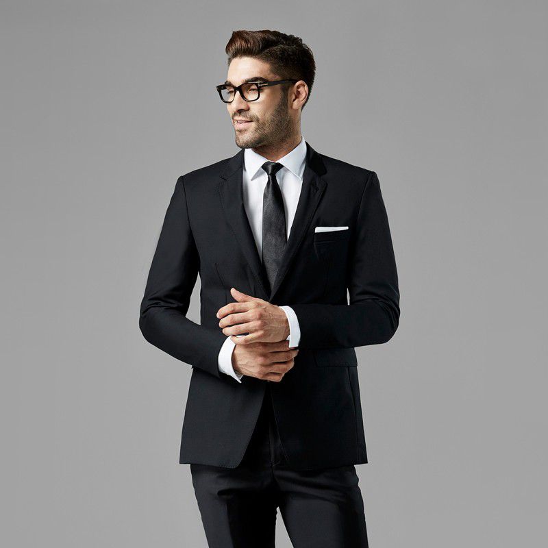 Men Formal Solid Suit