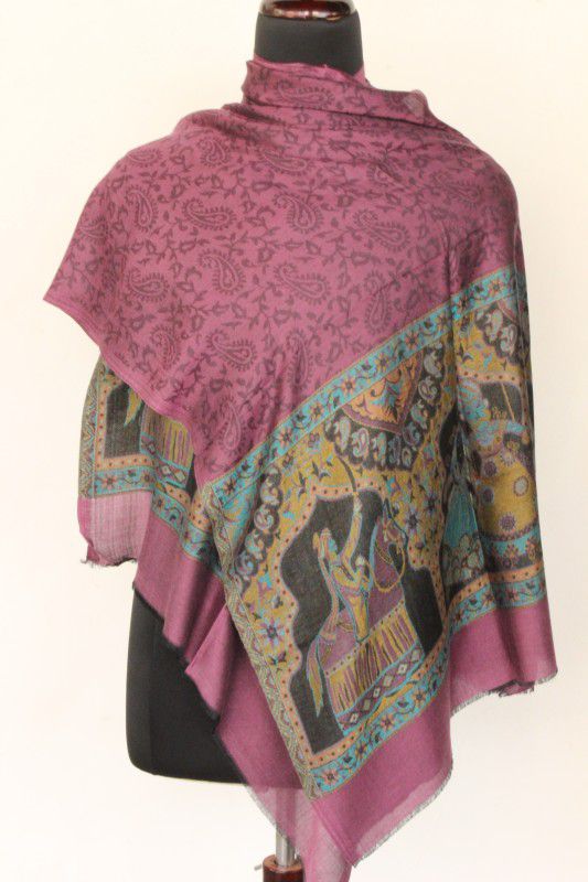 Rudracraft Printed Silk Blend Women Stole