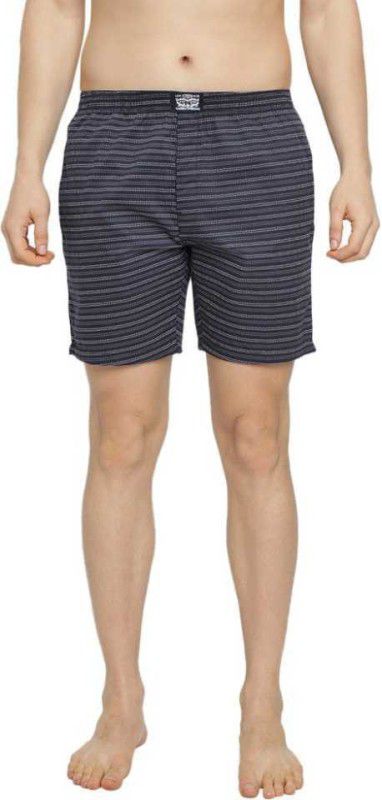 Side Pockets, Tag Free Comfort & Smartskin Technology Style# 023 Woven Cotton Printed Men Boxer