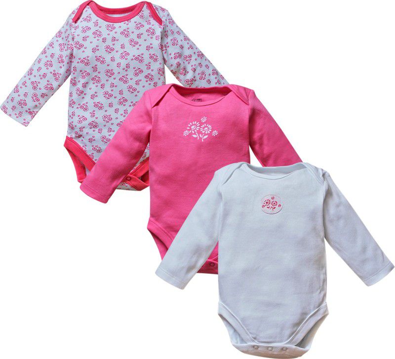 FS mini Klub Fillers Long Sleeve Baby Girls Multicolor Bodysuit