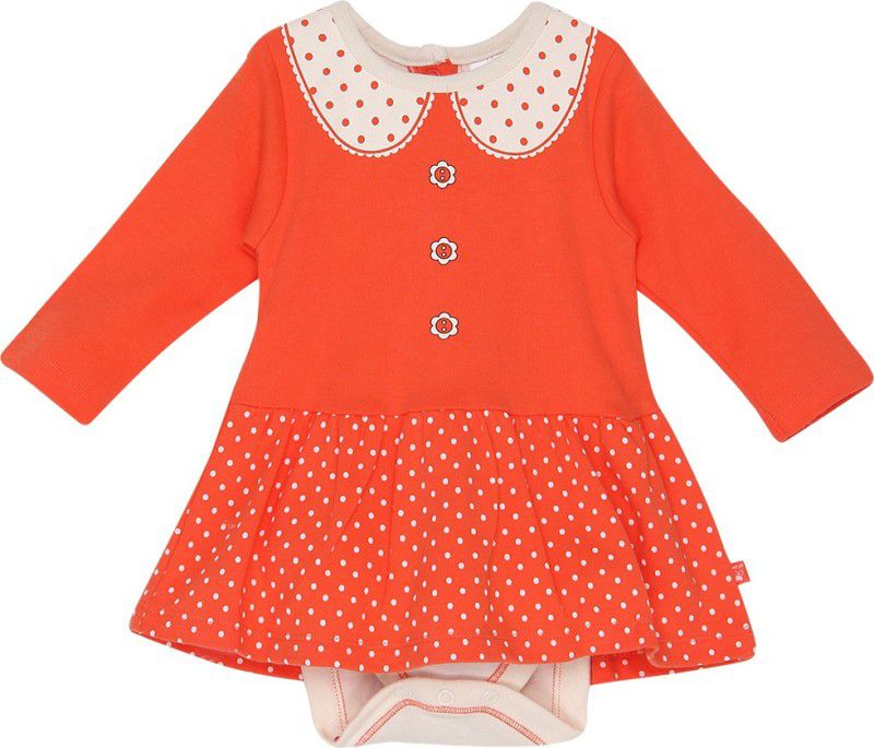 FS mini Klub Baby Girls Orange Bodysuit