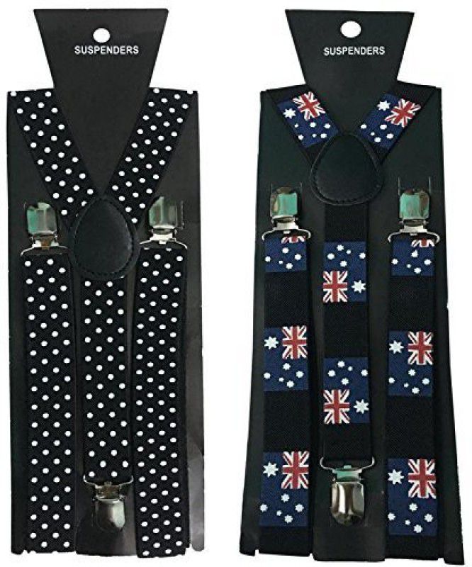 Y- Back Suspenders for Men  (Multicolor)