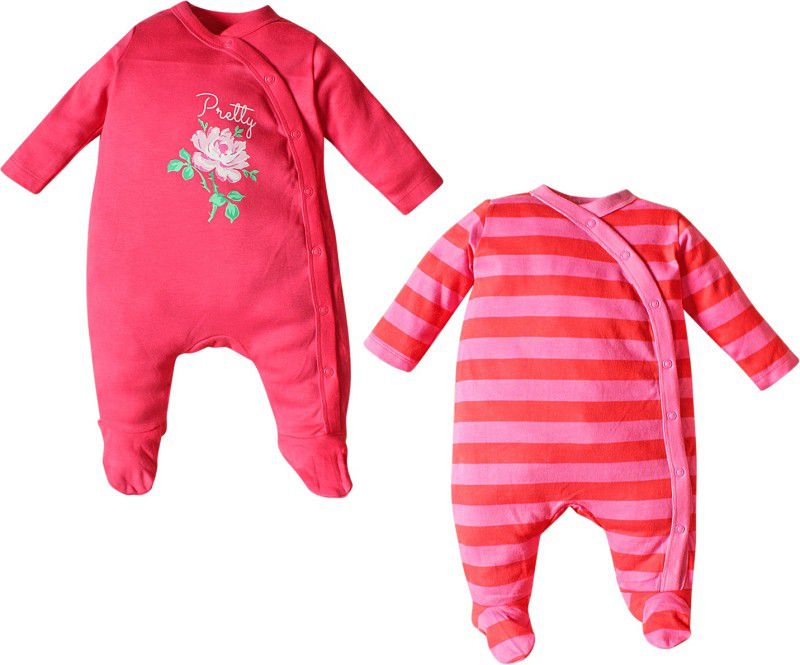 FS mini Klub Fillers Baby Girls Pink Sleepsuit