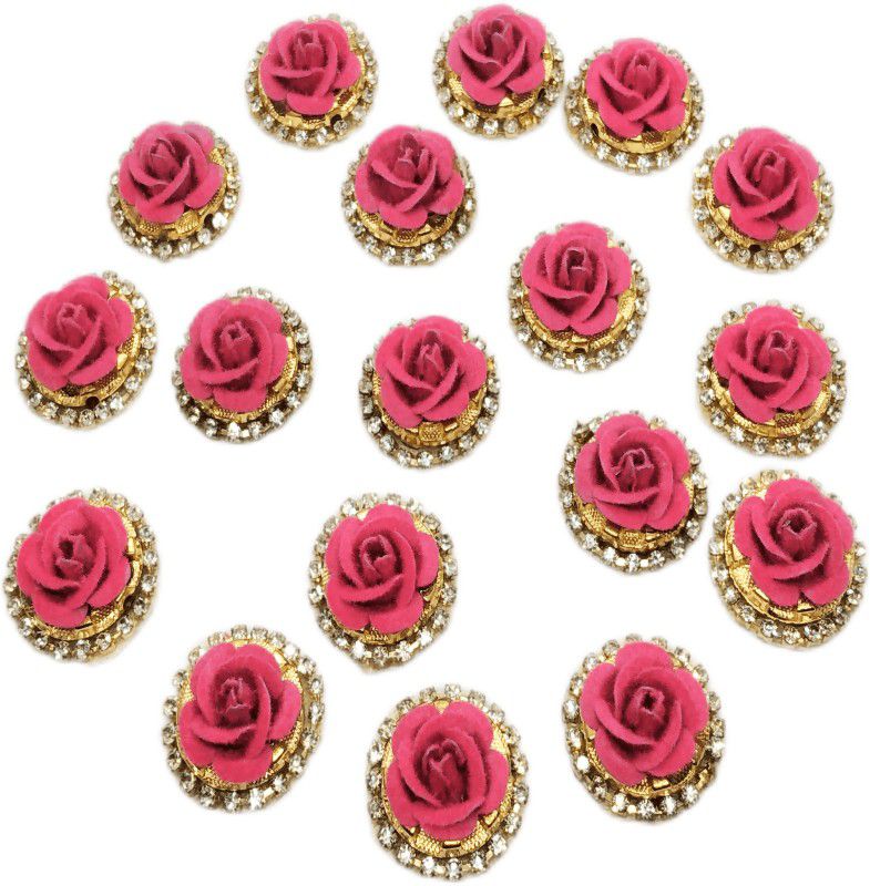 MSS Applique Patch  (25, Pink, Gold)