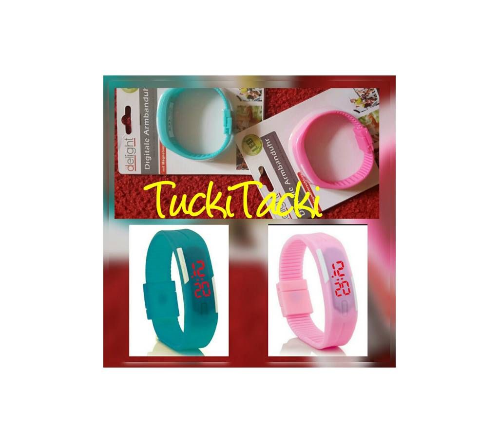 LED Digital Wrist Watches(Pair) Combo Offer