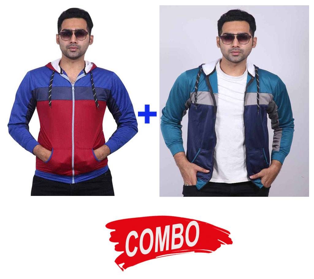 Menz full sleeve Hoddie-Red + Menz   full sleeve Hoddie Combo Offer 