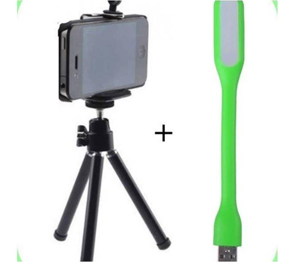 USB LED Light, Mobile Phone video Stand,Combo 