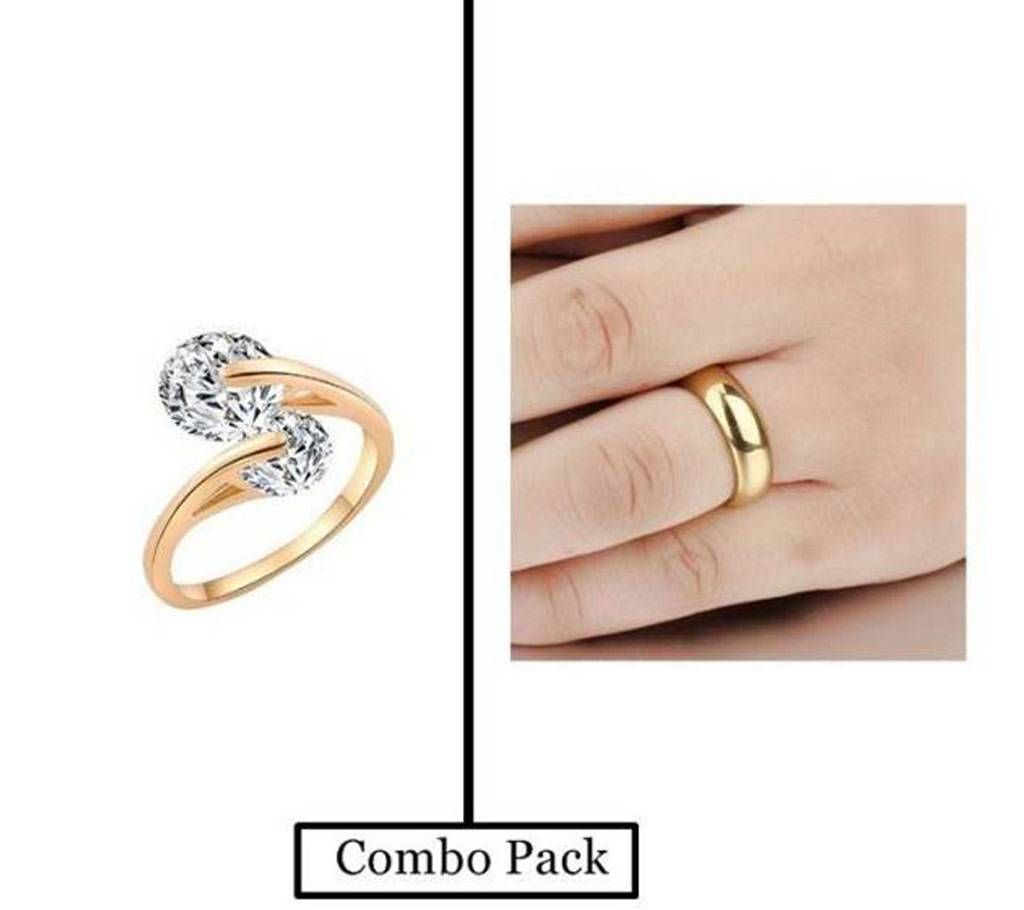Combo of Gold Plated Finger Ring