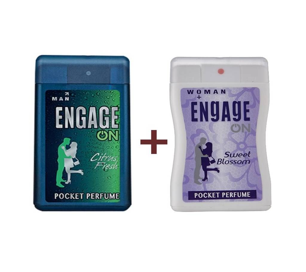 Engage On (Citrus fresh) & Engage On (Sweet Blossom) Pocket Perfume India