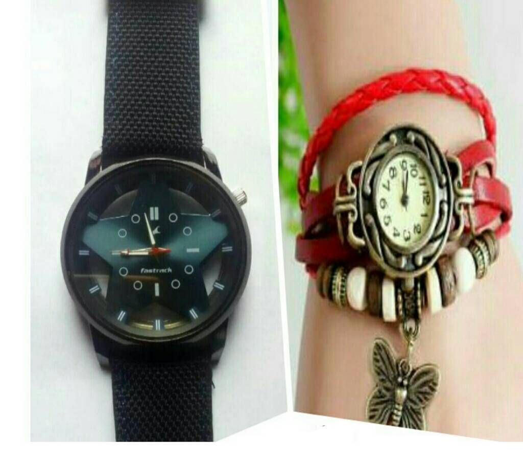 Fastrack Gents Watch Ladies Bracelet Watch
