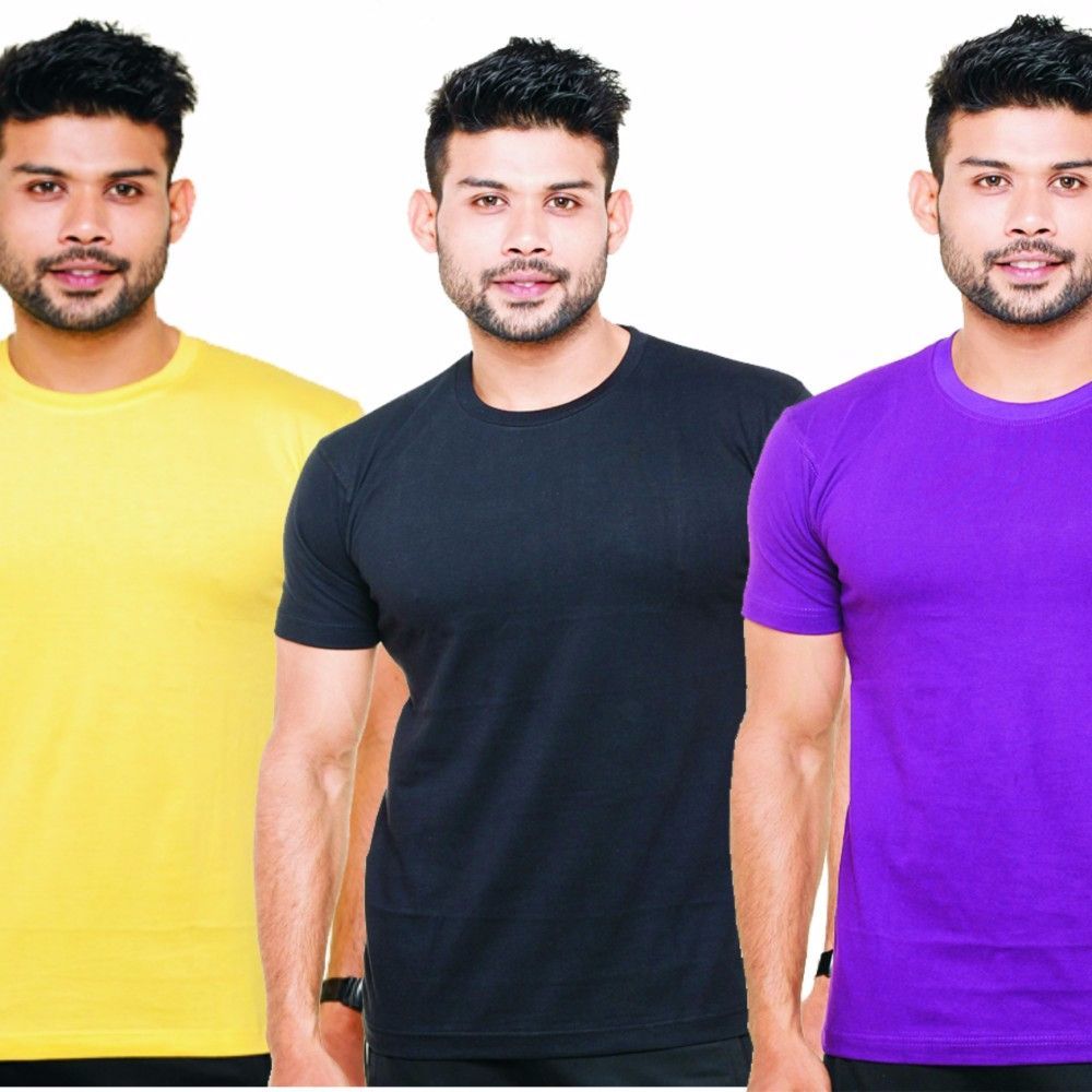Mens Cotton Export Quality T-Shirt (3 Piece Combo)
